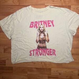 Britney Spears Stronger Cropped T-shirt XXL